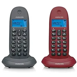 Motorola C1002GW DECT-Telefon, Gegensprechanlage, Rufweiterleitung, LED, ECO-Modus, mute Freisprechen