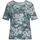 GOLDNER Streifenshirt mit Blumenmotiv Blau 52