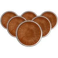 Ritzenhoff & Breker Natura Platzteller 32 cm Braun 6er Set