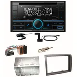 Kenwood DPX-7300DAB Bluetooth DAB Einbauset für Fiat Ducato Boxer Jumper