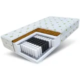 Fdm Matratze 180x200 cm PALOMA 7 Zonen H3 H4 Taschenfederkern mit Kokos Höhe ca. 22 cm Aloe Vera Bezug