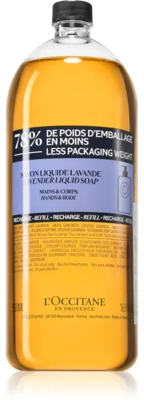 L’Occitane Shea Lavender flüssige Seife für die Hände Ersatzfüllung 500 ml