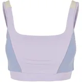 URBAN CLASSICS Color Block Sport-bh Lilac / Viola Blue / Soft Sea Graass M
