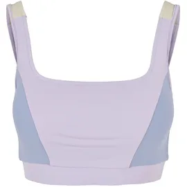 URBAN CLASSICS Color Block Sport-bh Lilac / Viola Blue / Soft Sea Graass M