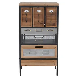 Mendler Apothekerkommode 85 x 46 x 35 cm Braun