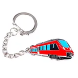 Zunftbedarf.de Schlüsselanhänger S-Bahn Eisenbahn Regionalbahn, Rot, Einheitsgröße - Einheitsgröße