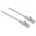 Intellinet Intellinet 740920 RJ45 Patchkabel CAT 6a S/FTP 00 Grau Folienschirm Geflechtschirm Geschirmt Halogenfrei 1 St