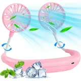 Nackenventilator 2000mah Usb Leise Tragbar Pink
