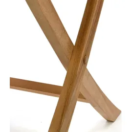 VCM Gartentisch 80 x 80 x 75 cm Braun