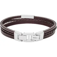 Fossil JF03323040 Armband braun/silber 563390C00 Größe Unisex