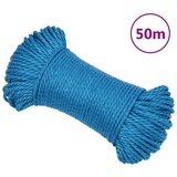 vidaXL Arbeitsseil Blau 6 mm 50 m Polypropylen Seil (1-tlg) blau 5000 cm x 0.6 cm