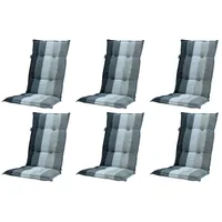 MADISON N.Y Hochlehner Auflage 120 x 50 x 8 cm grau gestreift 6 St.
