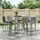 vidaXL Gartenbar Set 7-tlg. Grau
