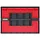 Kistenberg Sortimentskasten SET Werkzeugkoffer 5-tlg. rot|schwarz 415 x 290 x 295 mm