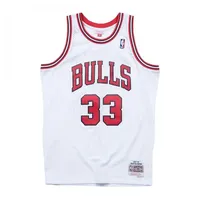 Mitchell & Ness Herren Chicago Bulls Bluse, White /