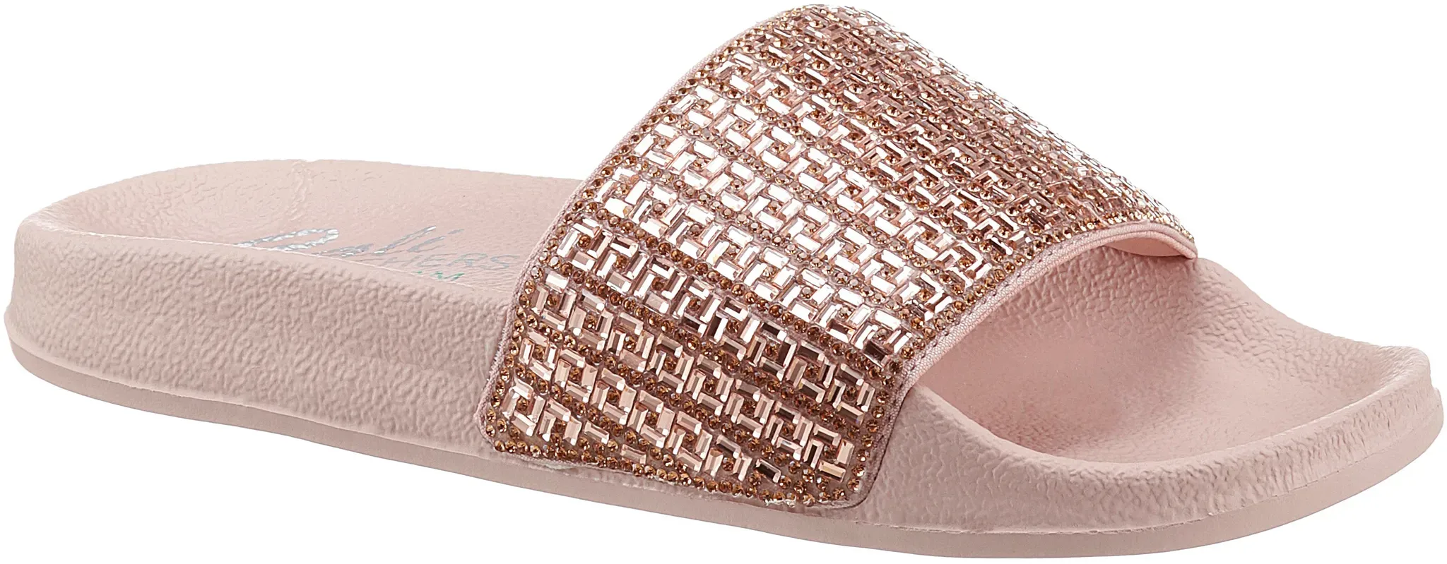 Skechers Pantolette »POP UPS NEW SPARK«, Sommerschuh, Schlappen mit funkelnder Bandage Skechers roségoldfarben 39