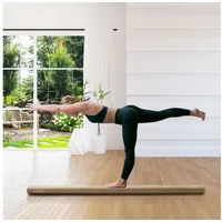 Homcom Schwebebalken Turnbalken Indoor Outdoor bis 120 kg Braun