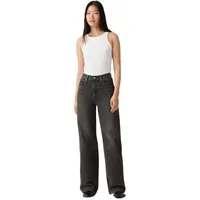 Levi's Ribcage Wide Leg Jeans mit High Waist Schwarz