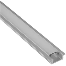 tktrading24 A25 LED Profil Silber mit Abdeckung - Premium Einbauprofil - 1m opal