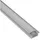 tktrading24 A25 LED Profil Silber mit Abdeckung - Premium Einbauprofil - 1m opal
