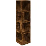 vidaXL Eckregal 33 x 33 x 132 cm Braun