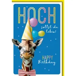 Geburtstagskarte Giraffe 551387 Bild