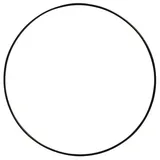 Rayher Metallring beschichtet 20 cm ø schwarz