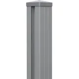 GROJA Zaunpfosten 7 x 240 cm Silbergrau/Aluminium