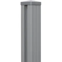GROJA Zaunpfosten 7 x 240 cm Silbergrau/Aluminium