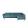 Soho Ecksofa ¦ türkis/petrol ¦ Maße (cm): B: 274 H: 85 T: 156.0