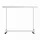 Songmics Kleiderständer auf Rollen 200 x 48 x 162,9 silber