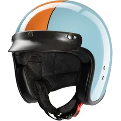 Redbike RB-801 Gasoline Jethelm, blau-orange, Größe L für Männer