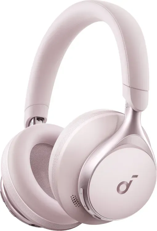 Soundcore von Anker, Space One – Pink, kabellose Kopfhörer mit aktiver Geräuschunterdrückung, 2x stärkere Stimmgeräuschunterdrückung, bis zu 40 Stunden Akkulaufzeit mit ANC, App-Steuerung, Hi-Res-Wireless-Audio mit LDAC, bequemer Sitz, klare Anrufe, Bluetooth 5.3