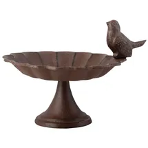 Esschert Design Vogeltränke mit Fuß Braun