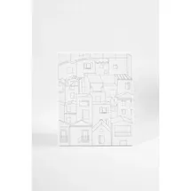 Creativ Company Mal-Leinwand mit Aufdruck, Stadt, T 1,6 cm, Größe 24x30 cm, 360 g, 1 Stk