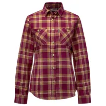 PINEWOOD Langarmbluse Härjedalen, burgundy-olive green, M