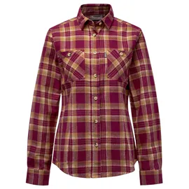 PINEWOOD Langarmbluse Härjedalen, burgundy-olive green, M