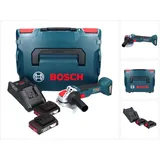 Bosch GWX 18V-10 Akku Winkelschleifer 18 V 125 mm X-LOCK Brushless + 2x Akku 2,0 Ah + Ladegerät + L-Boxx