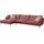 Egoitaliano "Sophia, Designsofa mit extrakomfortablem Sitzkomfort, Breite 274cm", mit Daunenfederung, L-Form rot
