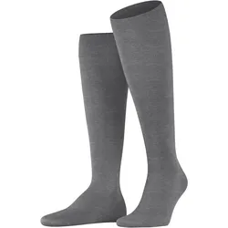 Kniestrümpfe FALKE "ClimaWool", Herren, Gr. 47-48, light graumeliert, Materialmix, unifarben, normal, Socken, aus klimaregulierender Wolle-Lyocell Mischung atmungsaktiv