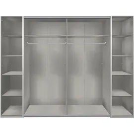 WIMEX Schwebetürenschrank Stockholm 270 x 210 x 65 cm Weiß/Grau
