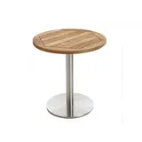 Niehoff Bistro Tisch rund 70cm, Teak recycled