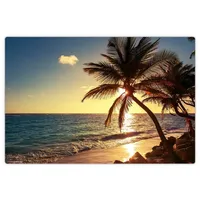 cover your desk Palmen am Strand“ aus hochwertigem Vinyl Mehrfarbig 40 cm