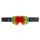 Matt Kompakt Skibrille - White / Red - One Size