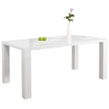 Esstisch 140x90x76 cm weiß Esszimmertisch Küchentisch Tisch Holztisch - Weiß