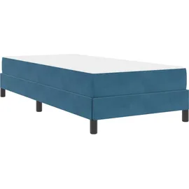 vidaXL Boxspringbett 100 x 200 cm Dunkelblau