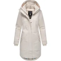 Ragwear Damen atmungsaktiver langer Wintermantel in Wollmantel-Optik warme Winterjacke Jannisa Coat YOUMODO Ecru Gr. 6XL - 6XL