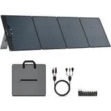 CTOLITY 200W Tragbares Solarpanel, 20.5V Faltbares Solarpanel Kit mit 10 Anschlüssen, Solar Panel mit Ständern, IP65 Wasserdicht Solar Ladegerät für Camping Portable Power Station Laptops Wohnmobil