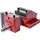 Connex Schraubstock Metall 80 mm rot