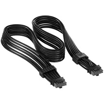Corsair ThermalProtect PCIe 5.1 600W 12V-2x6 Netzteilkabel – Schwarz
